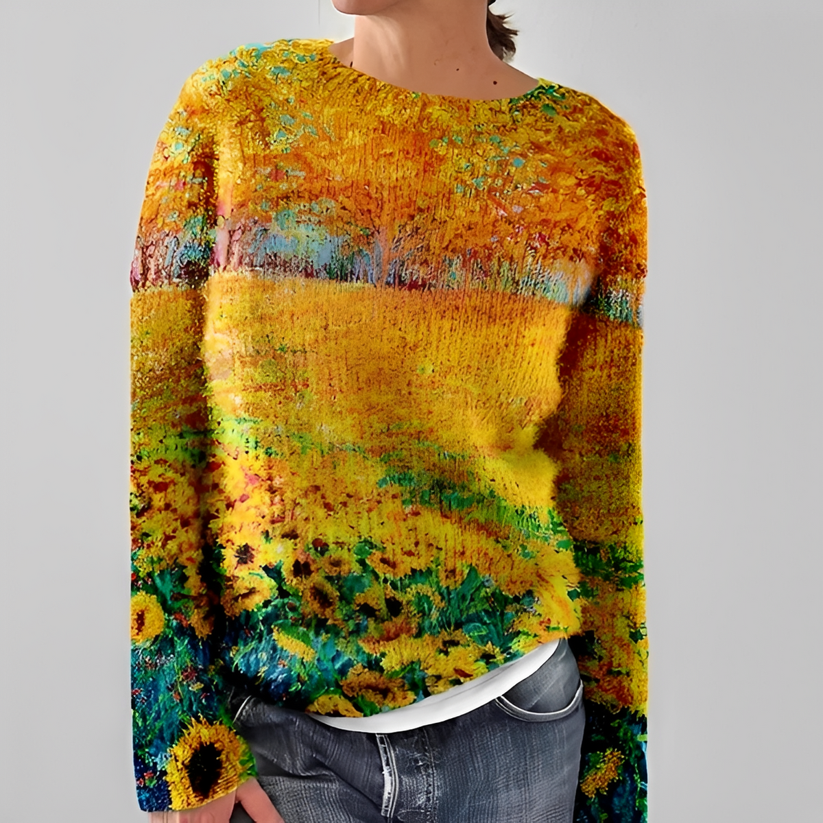 Liliane - Eleganter Pullover mit Rundhalsausschnitt