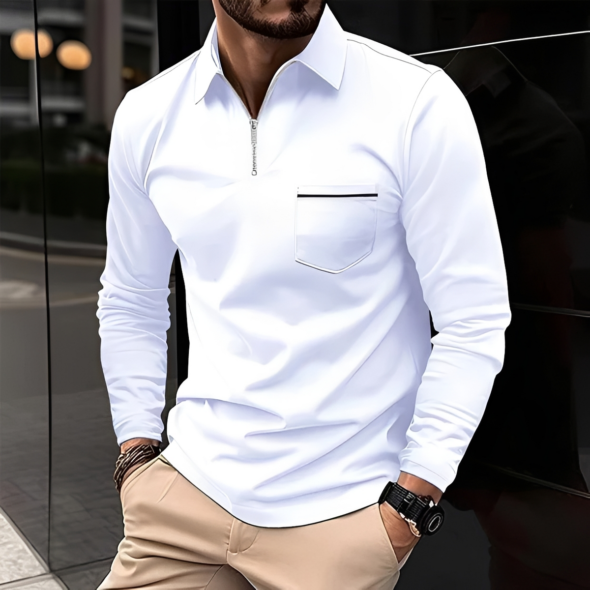 Romeo - Zeitlos und bequem: Langarmshirt