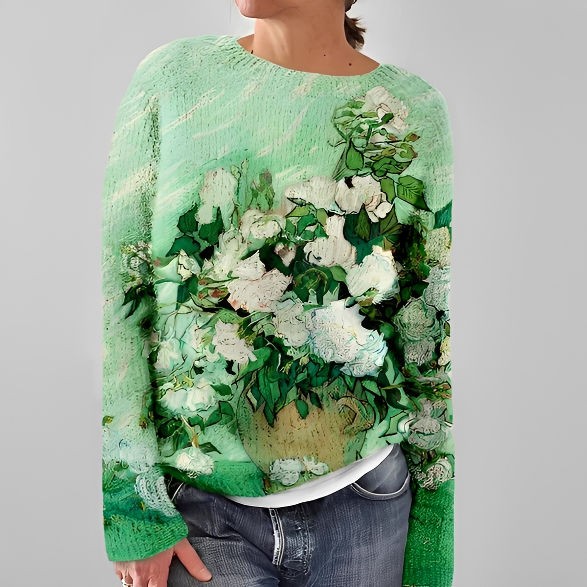 Liliane - Eleganter Pullover mit Rundhalsausschnitt