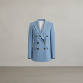 Blauer Polyesterblazer