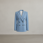 Blauer Polyesterblazer