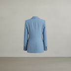 Blauer Polyesterblazer