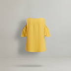 Gelbe Chiffonbluse