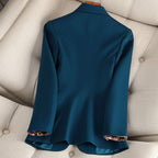 Damen Blazer mit Ein-Knopf-Verschluss und Reverskragen - Figurbetonte Passform