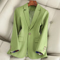 Damen Blazer mit Ein-Knopf-Verschluss und Reverskragen - Figurbetonte Passform