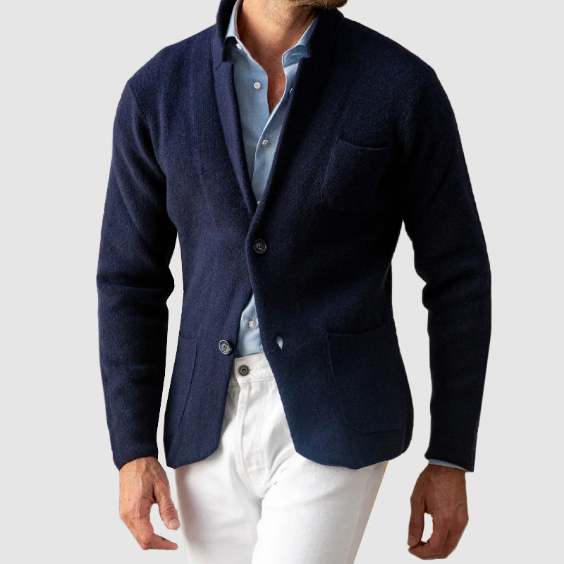 Herren Blazer mit Zweiknopfverschluss und Pattentaschen - Regular Fit
