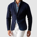 Herren Blazer mit Zweiknopfverschluss und Pattentaschen - Regular Fit