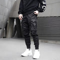 Herren Tapered Cargo-Hosen mit verstellbaren Trägern und mehreren Taschen
