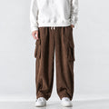 Herren Cargo-Hose mit Bequemer Passform Elastischer Bund Seitentaschen