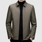 Herren Casual-Jacke mit Reißverschluss und Polokragen - Normale Passform