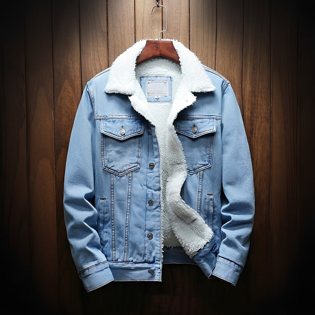 Herrenjacke mit klassischem Schnitt, Knöpfen und Brusttaschen