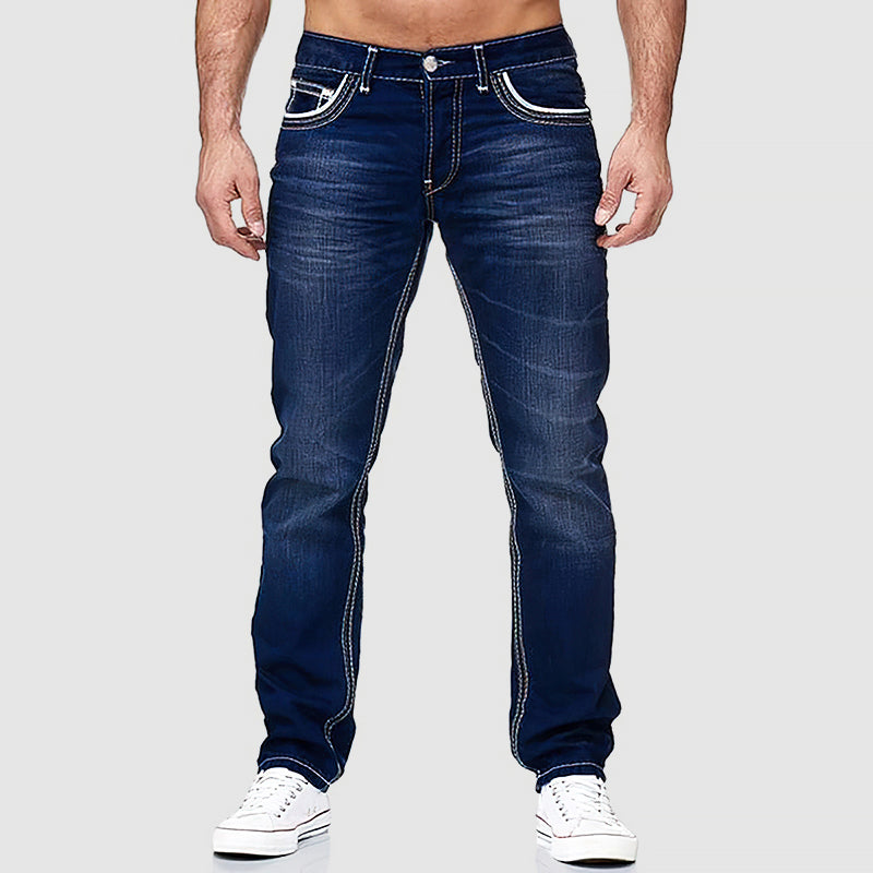 Herren-Jeans im zeitlosen Design - Regular Fit, Fünf-Taschen-Look
