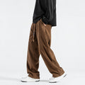 Herren Jogginghose mit Lockerem Schnitt und Kordelzugbund, Weite Beinform