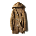 Herren Kapuzen-Cardigan - Knopfleiste, Seitentaschen, Lockerer Schnitt