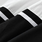 Herren Langarmhemd mit Farbblock-Design Knopfleiste Normale Passform