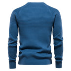 Herren Pulli mit Strukturiertem Rundhalsausschnitt - Langarmshirt Regular Fit