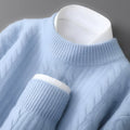 Herren Rundhals Pullover - Sanfte Textur, Langarm