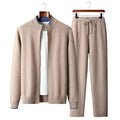 Herren-Trainingsanzug mit Reißverschluss-Cardigan und Hose - Moderner Schnitt, lässiger Stil