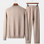 Herren-Trainingsanzug mit Reißverschluss-Cardigan und Hose - Moderner Schnitt, lässiger Stil