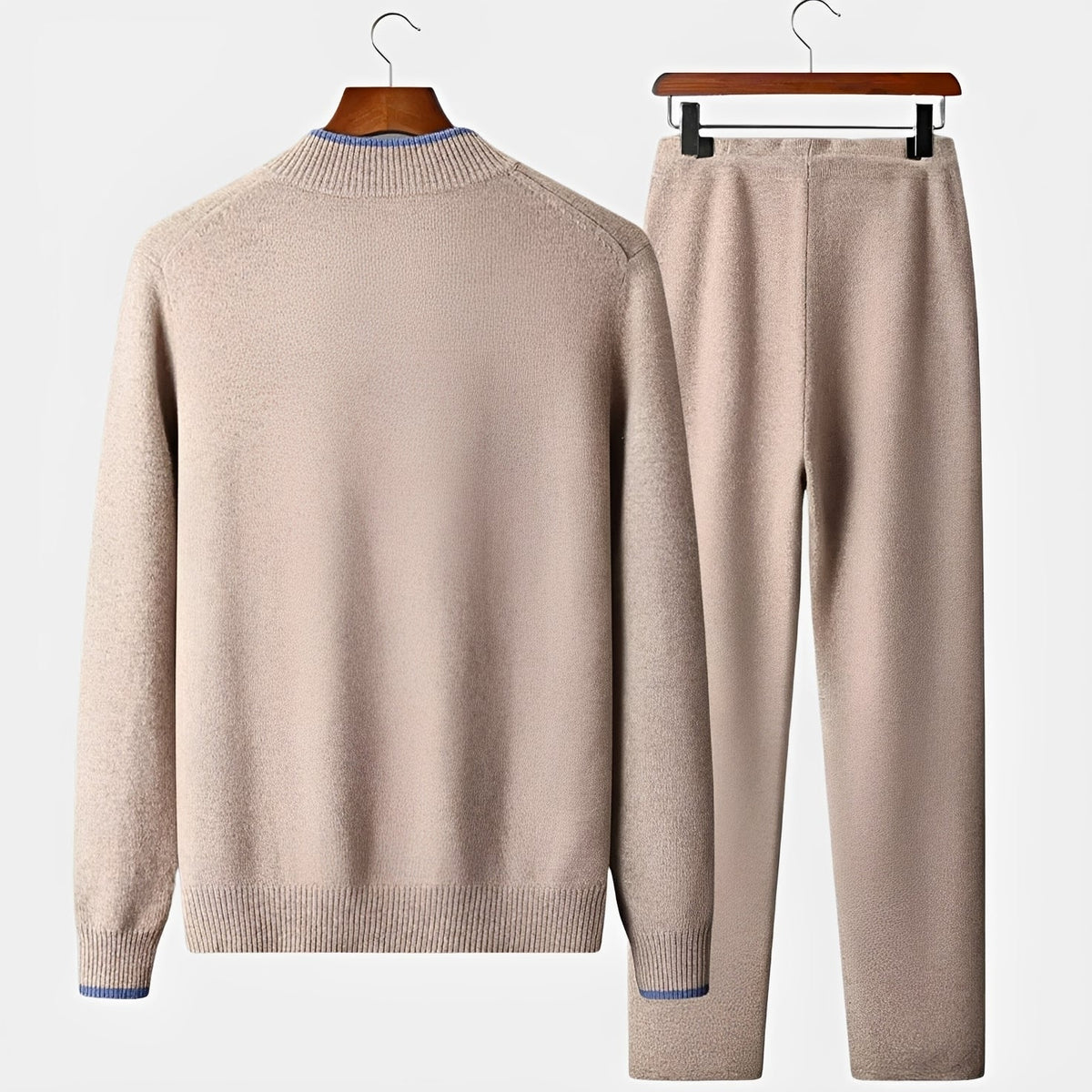 Herren-Trainingsanzug mit Reißverschluss-Cardigan und Hose - Moderner Schnitt, lässiger Stil