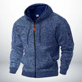 Herren Zip-Hoodie mit Reißverschluss und Taschen - Strukturierter Schnitt