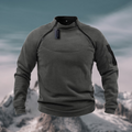 Herrenpullover mit Stehkragen und Reißverschluss Langarm sportlich casual