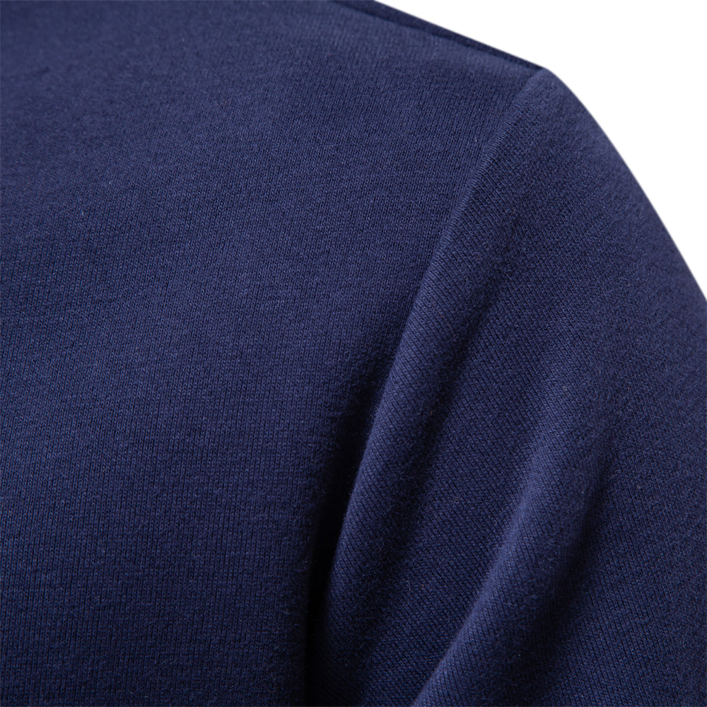 Langarm-Poloshirt für Herren mit klassischem Kragen und gerippten Bündchen