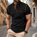 Kurzarm-Poloshirt für Herren mit klassischem Kragen und Brusttasche – moderner Schnitt