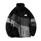 Damenjacke mit Reißverschluss, Stehkragen und seitlichen Taschen im Colorblock-Design