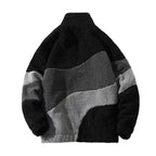 Damenjacke mit Reißverschluss, Stehkragen und seitlichen Taschen im Colorblock-Design