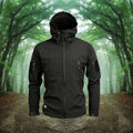 Herrenjacke für draußen mit Kapuze und Reißverschlusstaschen