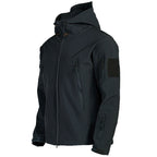 Herrenjacke für draußen mit Kapuze und Reißverschlusstaschen