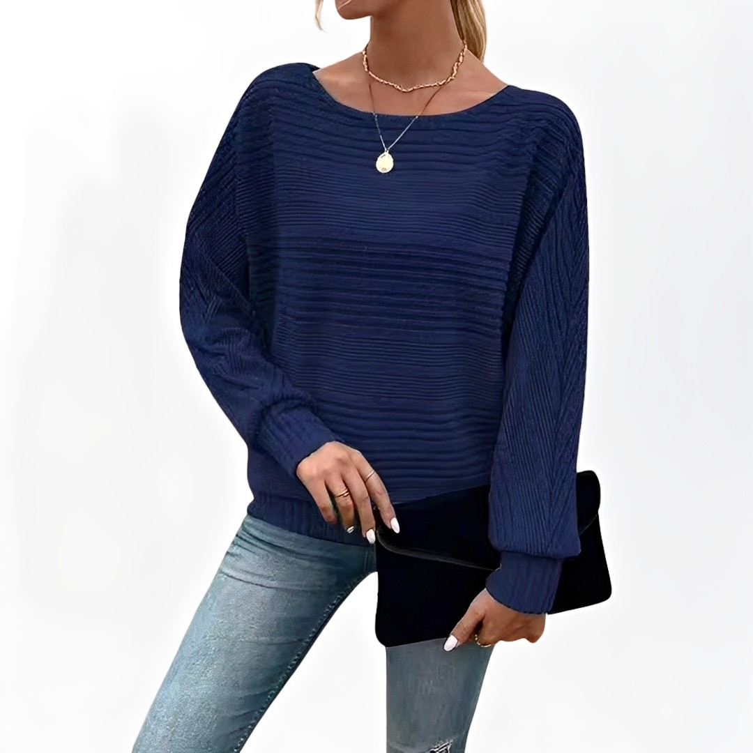 Eleanore - Bequemer gestreifter Pullover