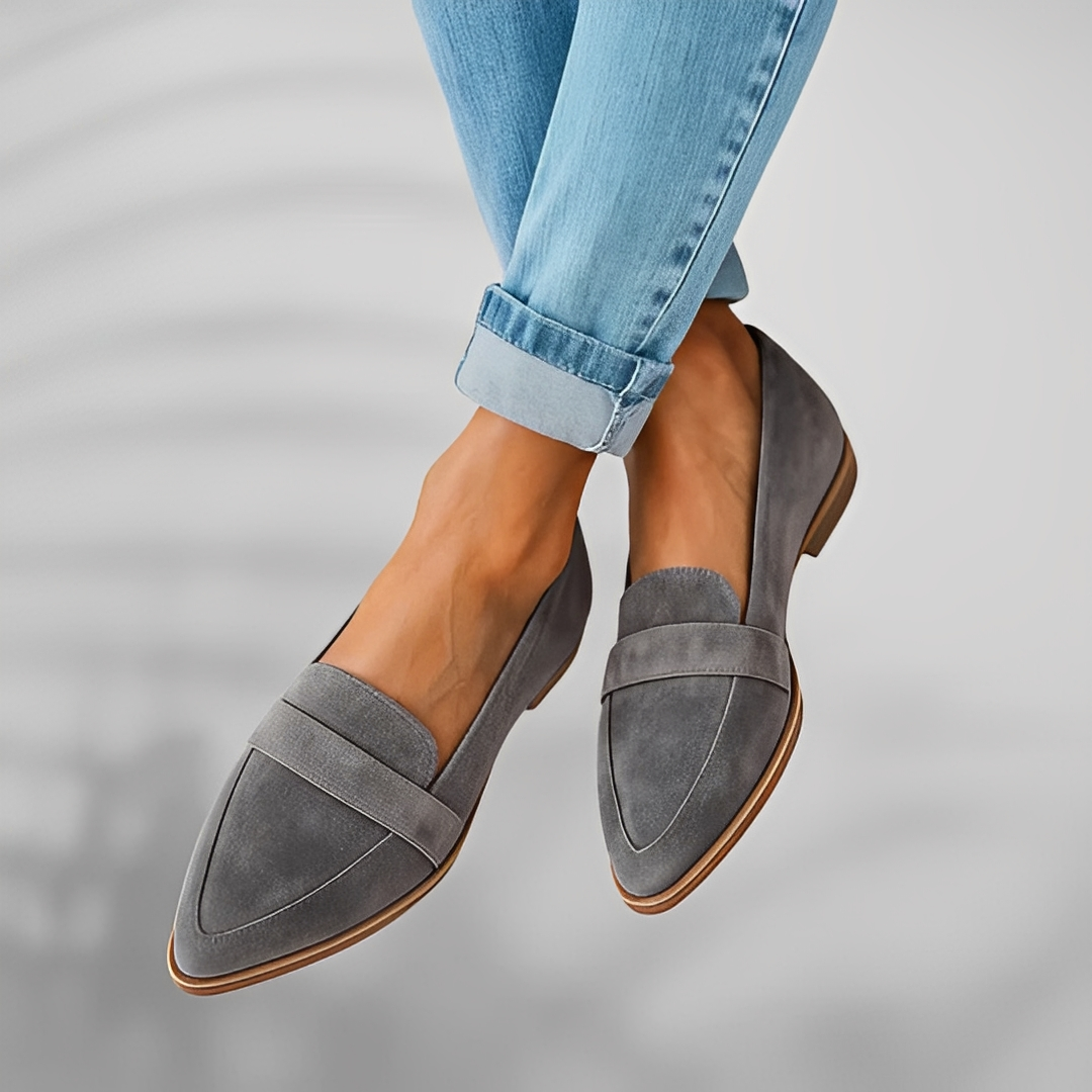 Thea - Alltags-Damenschuhe mit spitzer Kappe