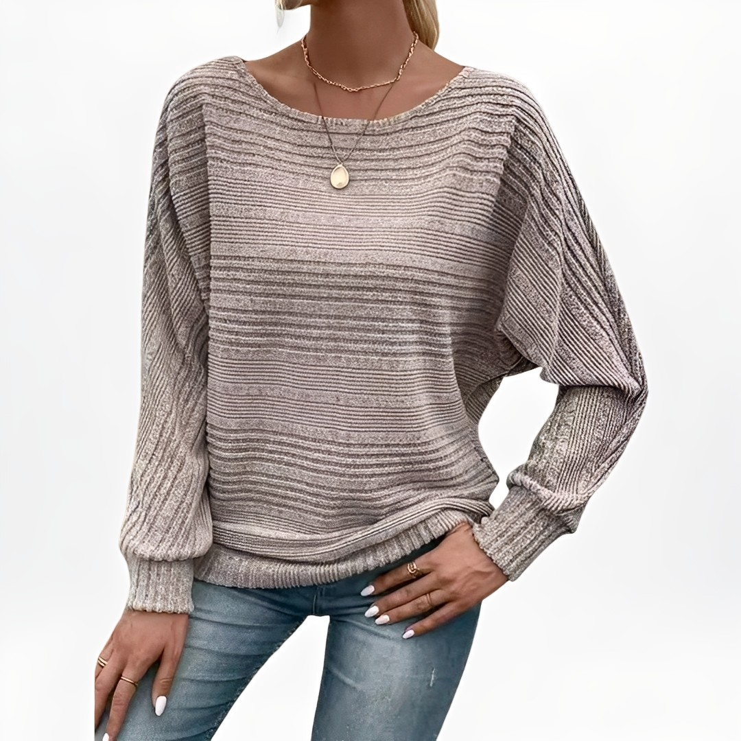 Eleanore - Bequemer gestreifter Pullover