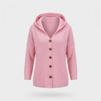 Ryanne - Bequeme Langarmjacke mit Kapuze für Damen