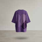 Lila Baumwoll-T-Shirt