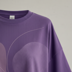 Lila Baumwoll-T-Shirt