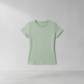 Grünes Baumwoll-T-Shirt