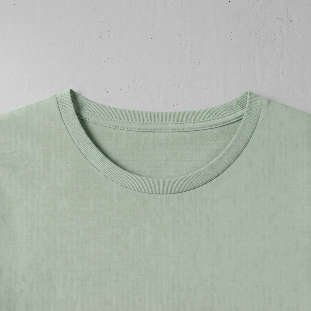 Grünes Baumwoll-T-Shirt