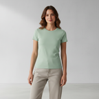 Grünes Baumwoll-T-Shirt